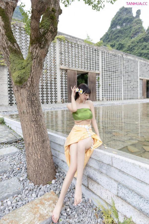 朱可 barbie可儿 朱可儿桂林旅拍 傣族风格异域风情第12张图片